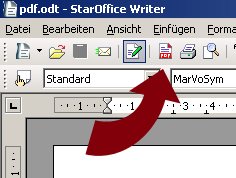 PDF-Export mit StarOffice 8