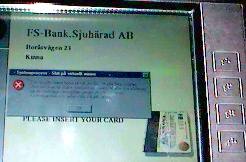 Abgestürzter Windows-Geldautomat